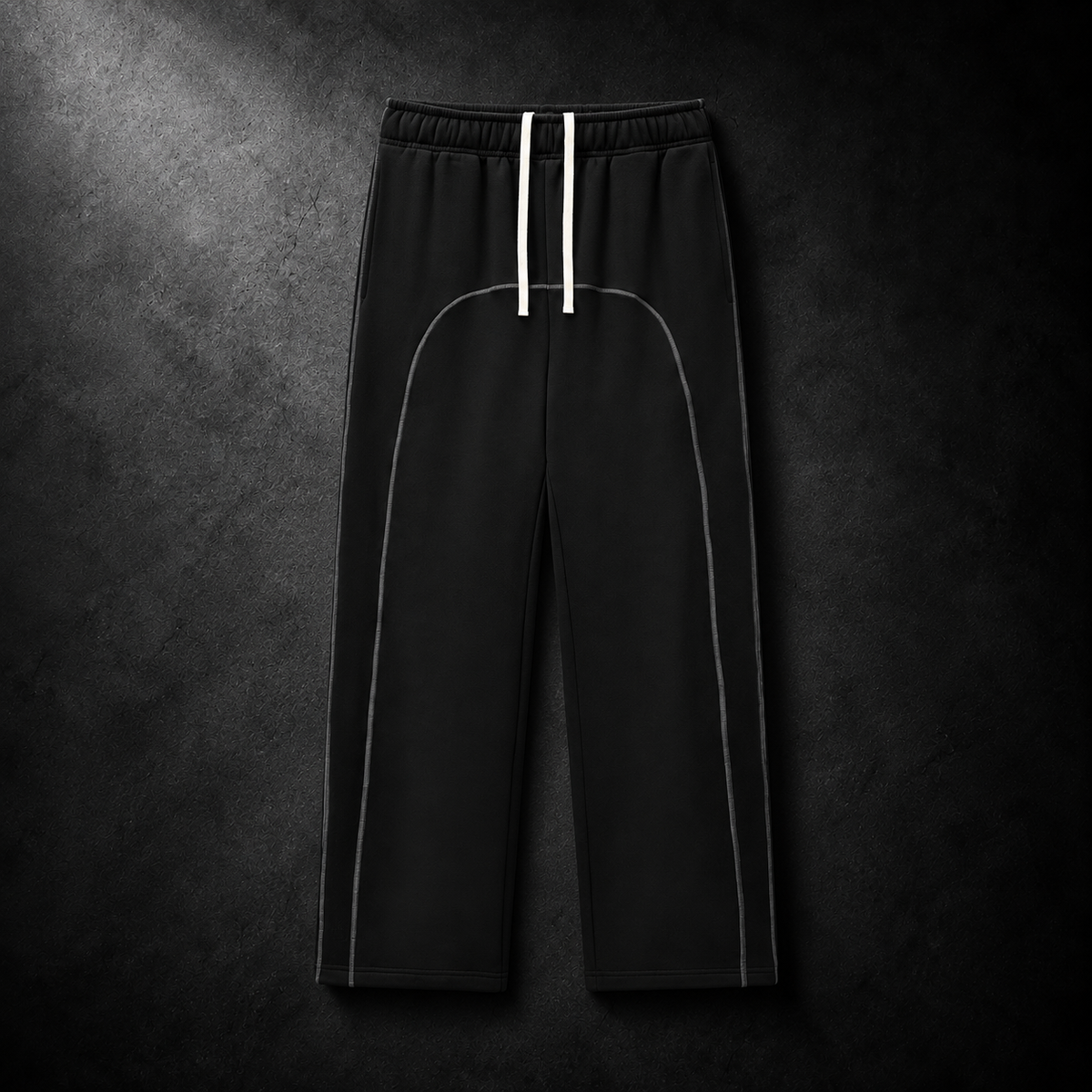 Contrast-Stitched Fleece Sweatpants