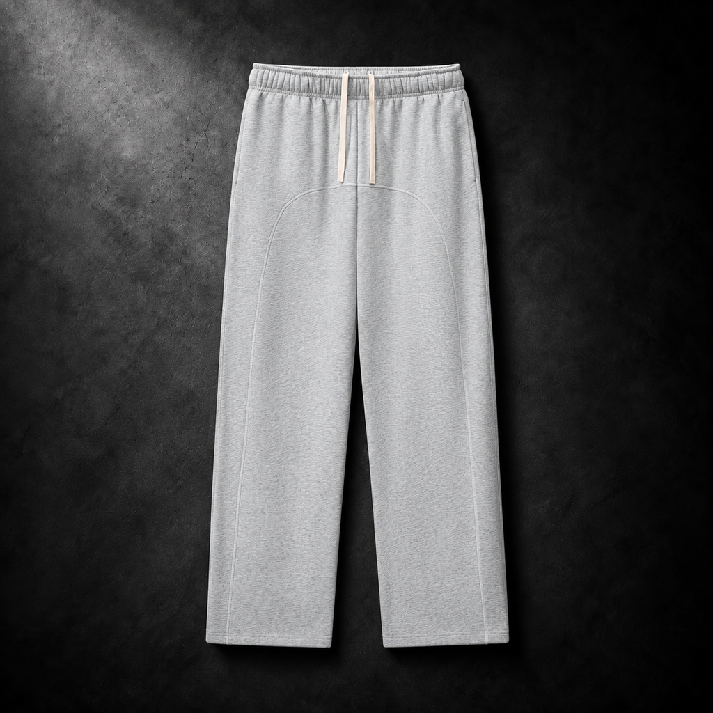 Contrast-Stitched Fleece Sweatpants
